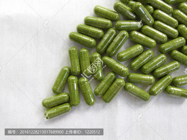 馬蘿卜葉粉碎成膠囊
