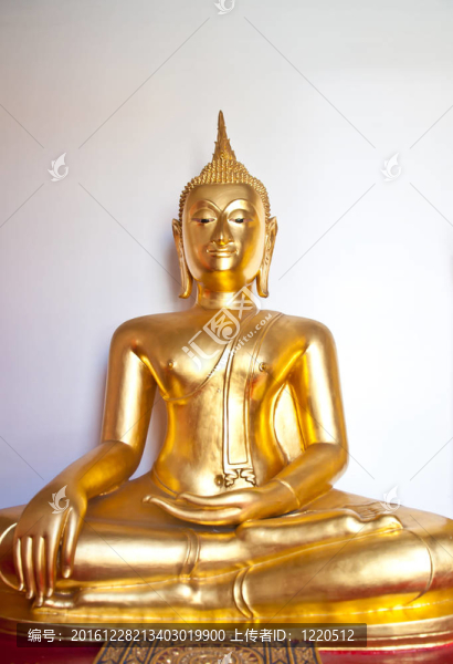 Golden,Buddha的雕像