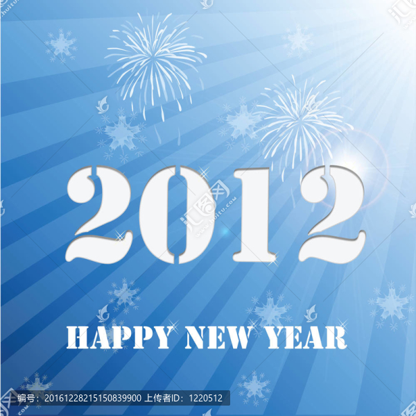 2012新年快樂背景