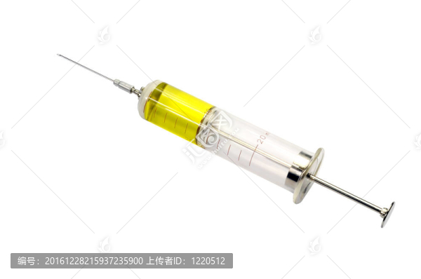 舊玻璃注射器和疫苗