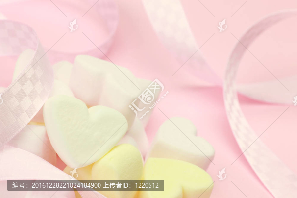 心形的棉花糖