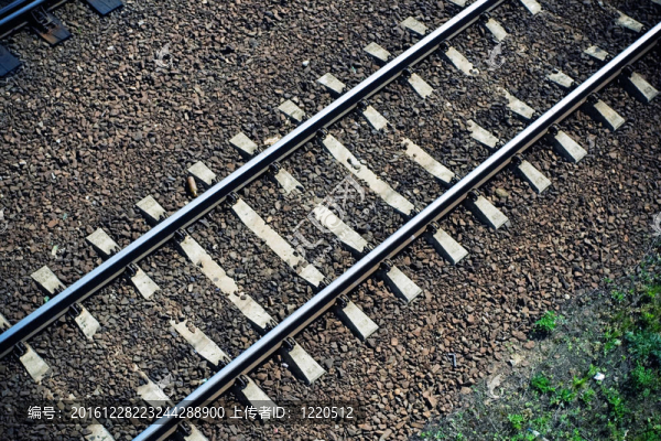 鐵路軌道從上方