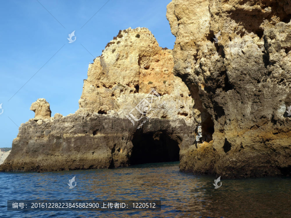 風(fēng)景如畫的阿爾加維海岸的拉各斯和Cap,Vincent之間
