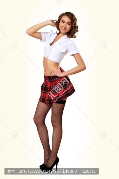 穿著復古風格的女人