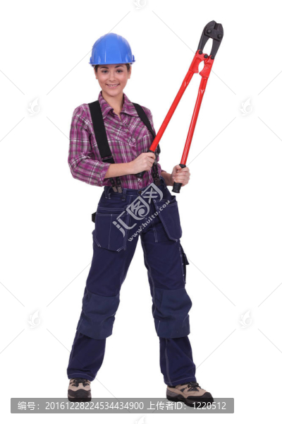 女人用鉗子