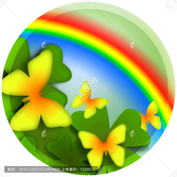 蝴蝶和Colorful,Rainbow