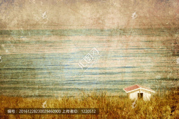 老式觀點(diǎn)在海上的房子