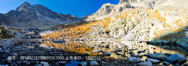 山湖全景