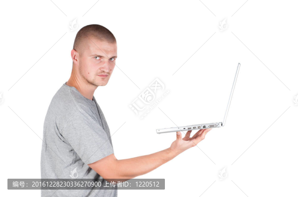 人孤立于白色