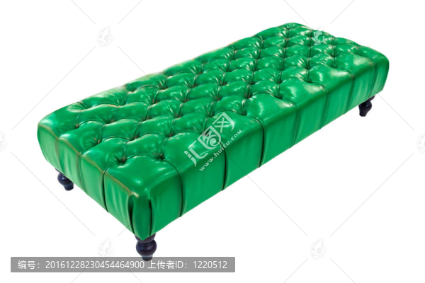 綠色豪華沙發(fā)與剪輯路徑隔離