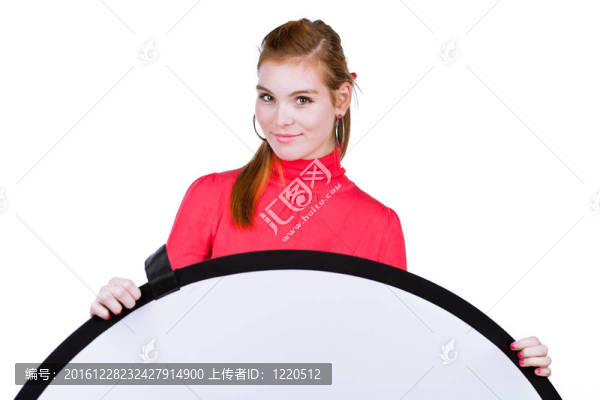 年輕的模特/攝影助理