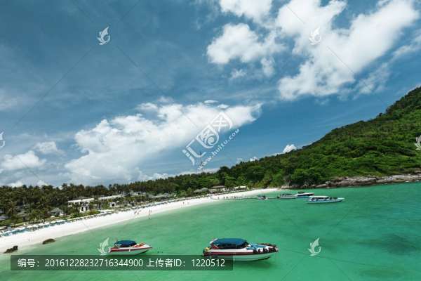 熱帶海濱度假酒店鳥瞰圖