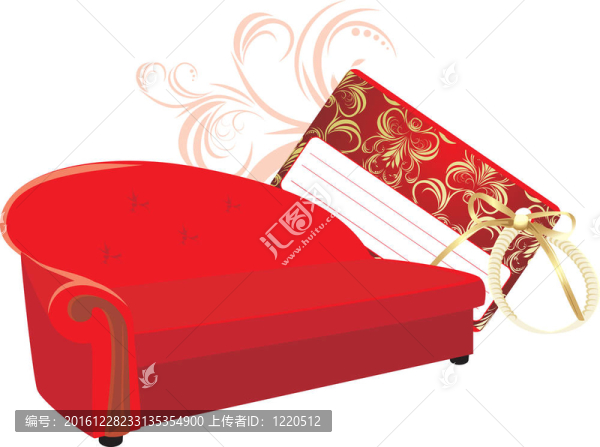 紅色時(shí)尚沙發(fā)禮品卡