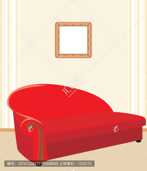 紅色時尚沙發(fā)