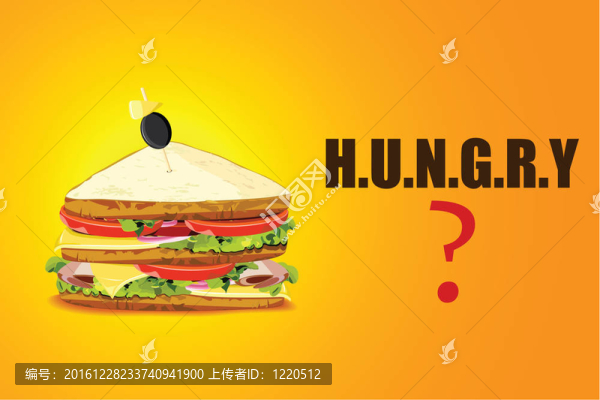 美味的三明治hugry背景