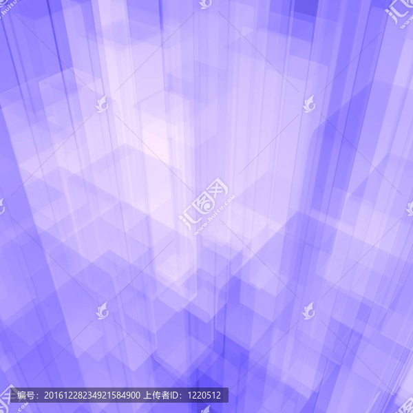 明亮的藍色發(fā)光玻璃背景與藝術(shù)立方體或方