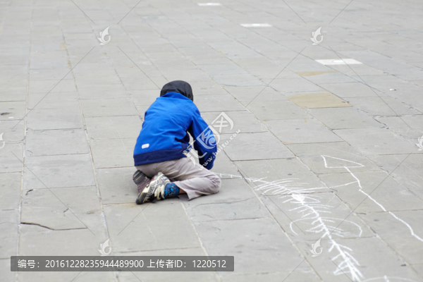 街頭兒童繪畫