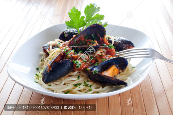 意大利面貽貝
