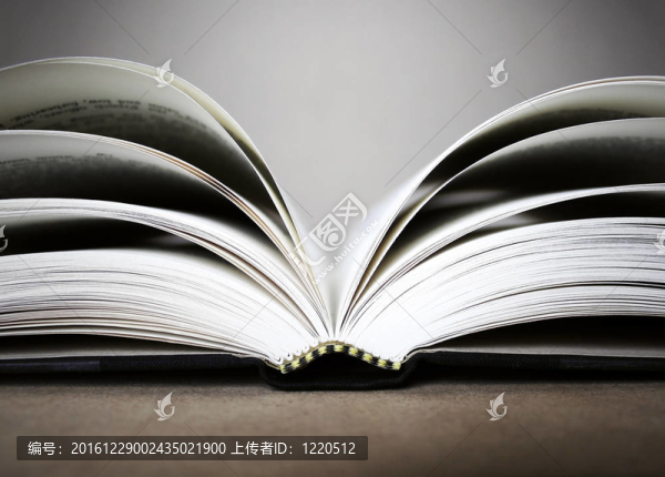 打開的書