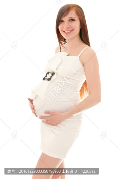微笑的孕婦