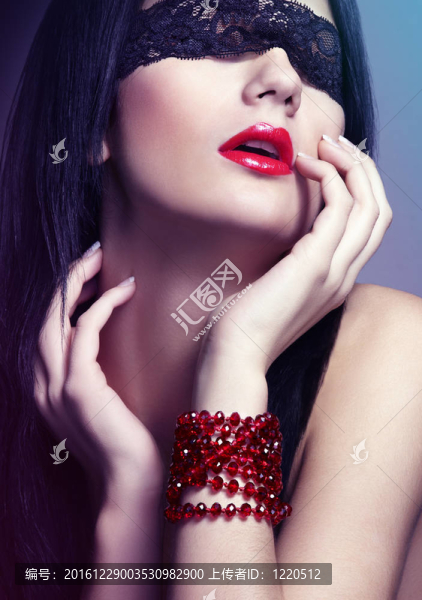 那年輕女人盲目的時尚寫真