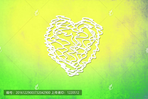 情人節(jié)的彩卡；潦草的心