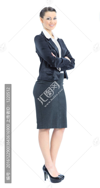 美麗的女商人很好的微笑