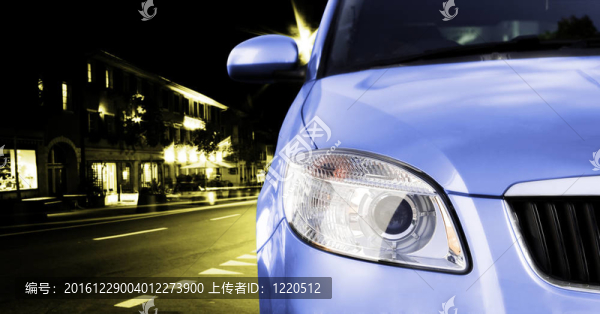 汽車上路。