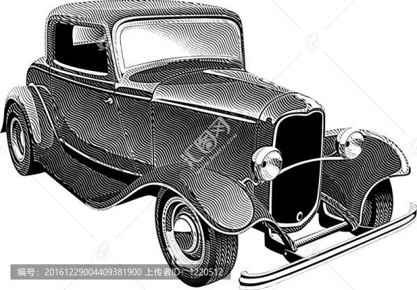 老式的肌肉car_engraing