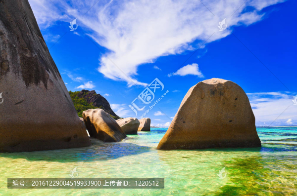 在塞舌爾海灘來源D銀色