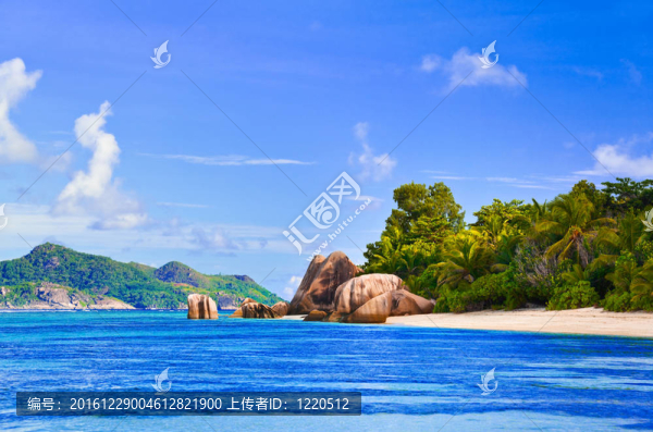 在塞舌爾海灘來源D銀色