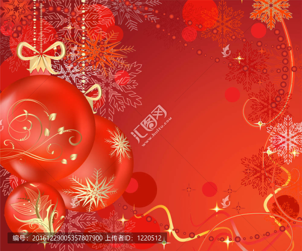 圣誕背景球