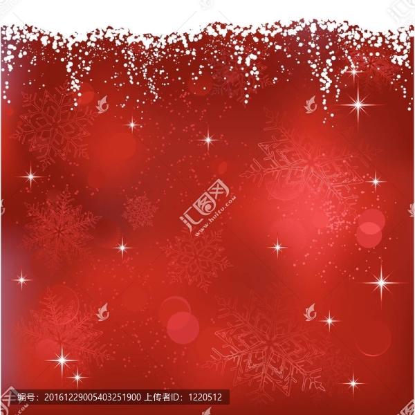 紅色抽象背景與星星和雪花。偉大的圣誕節(jié)或冬季主題。