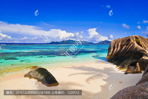 在塞舌爾海灘來源D銀色