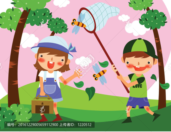 孩子們在夏天