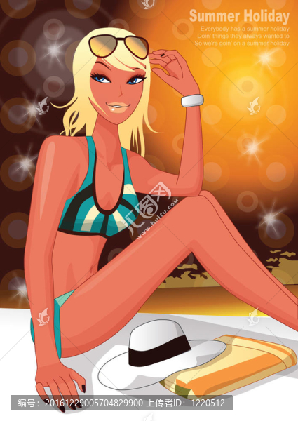 Beach的女人