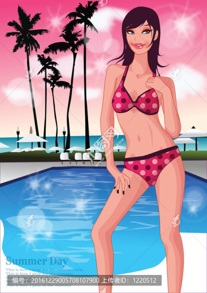 Beach的女人