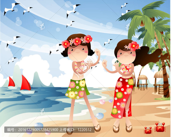 女人在夏天
