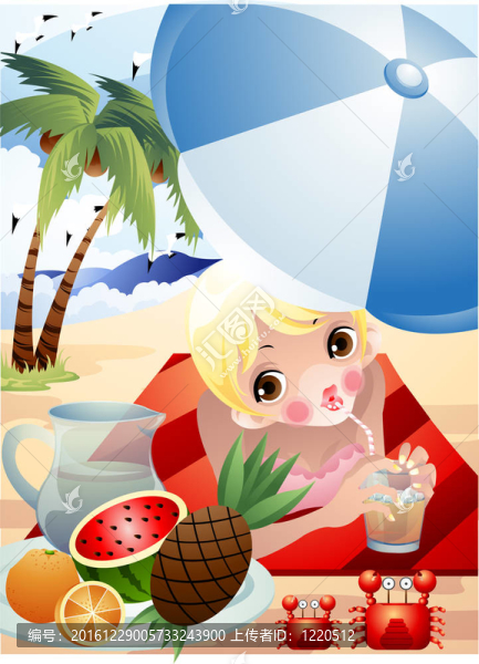 女人在夏天