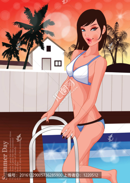 Beach的女人