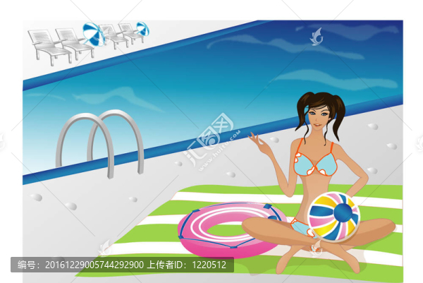 女人在夏天