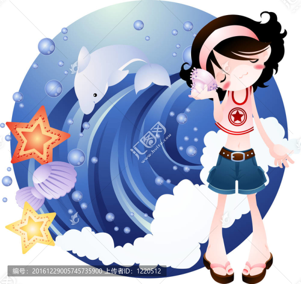 女人在夏天