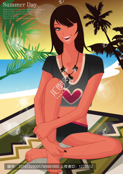 Beach的女人