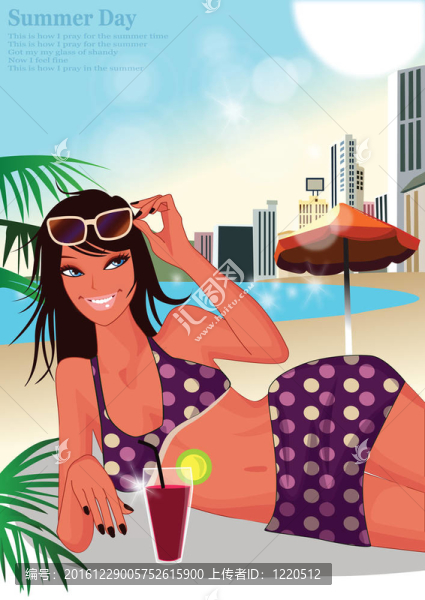 Beach的女人