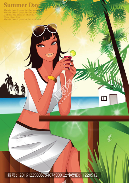 Beach的女人