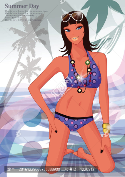 Beach的女人