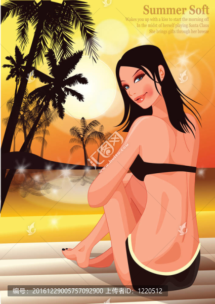 Beach的女人