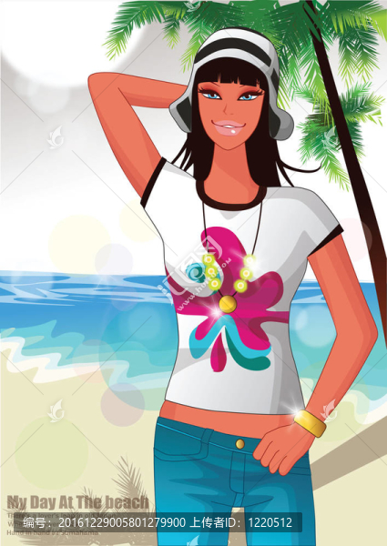 Beach的女人
