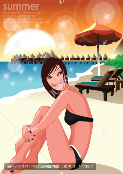 Beach的女人