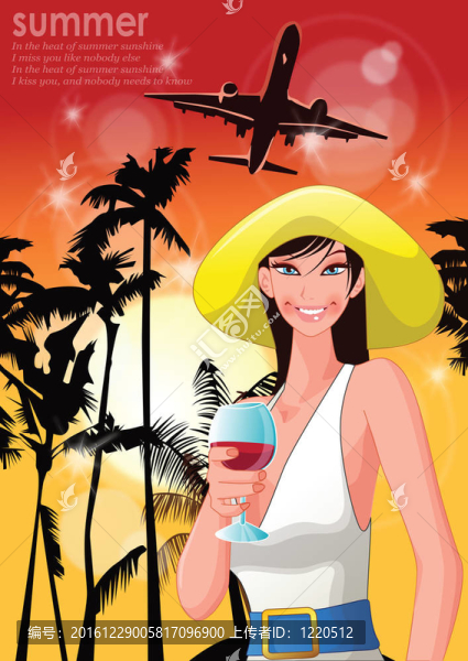 Beach的女人